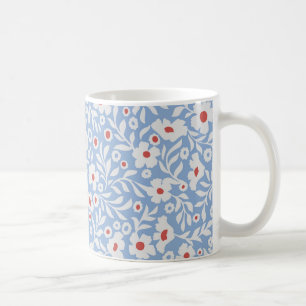 Holzblock-Blumenmuster Kaffeetasse