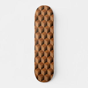 Holzblockmuster Skateboard