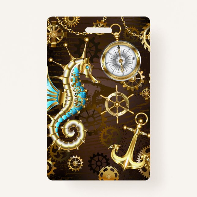 Holzboden mit mechanischem Seepferd Ausweis (Vorderseite)