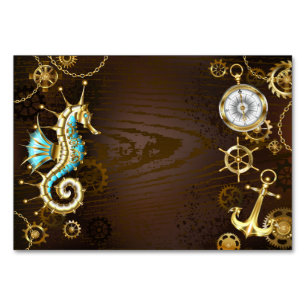 Holzboden mit mechanischem Seepferd Tischnummer