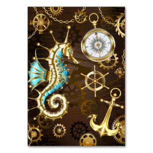 Holzboden mit mechanischem Seepferd Tischnummer