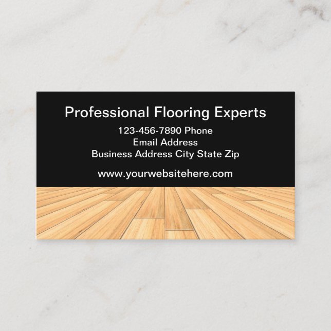 Holzbodendienste - Visitenkarten Visitenkarte (Vorderseite)