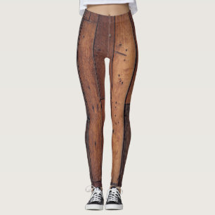 Holzbohlen Leggings