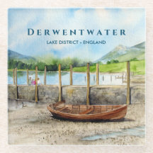 Holzboot am Derwentwater Lake District Cumbria