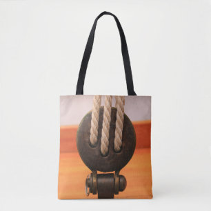 Holzbootblock- Schulterkelle-Tasche
