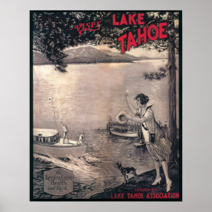 Holzbootplakat Poster