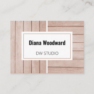 Holzbraun - Moderne Hintergrundkarte Visitenkarte