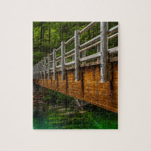 Holzbrücke am Clear Lake, Oregon, USA Puzzle
