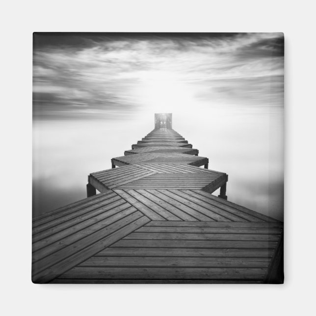 Holzbrücke über das Meer Magnet (Vorne)