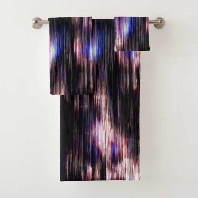 Holzbürste mit Neonfärben? Badhandtuch Set (Insitu)