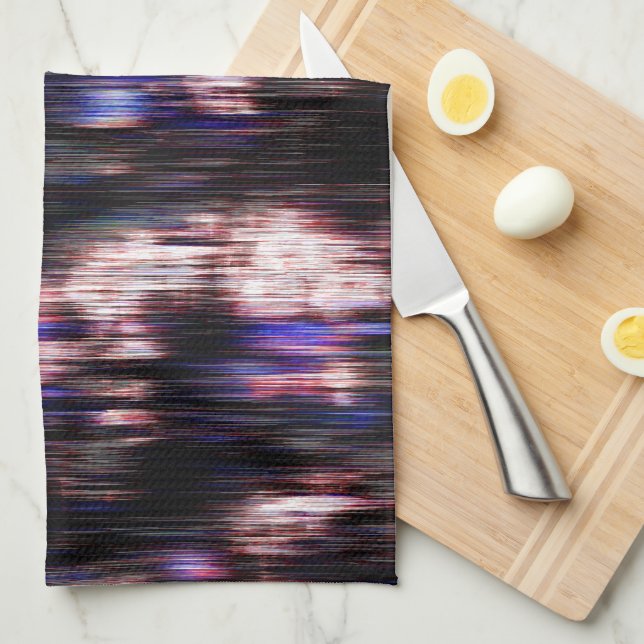 Holzbürste mit Neonfärben? Geschirrtuch (Viertel Falte)