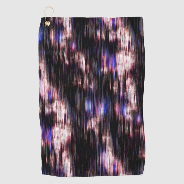 Holzbürste mit Neonfärben? Golfhandtuch (Vorderseite)