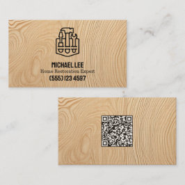 Holzdeck-Restaurierung Vcard QR Visitenkarte