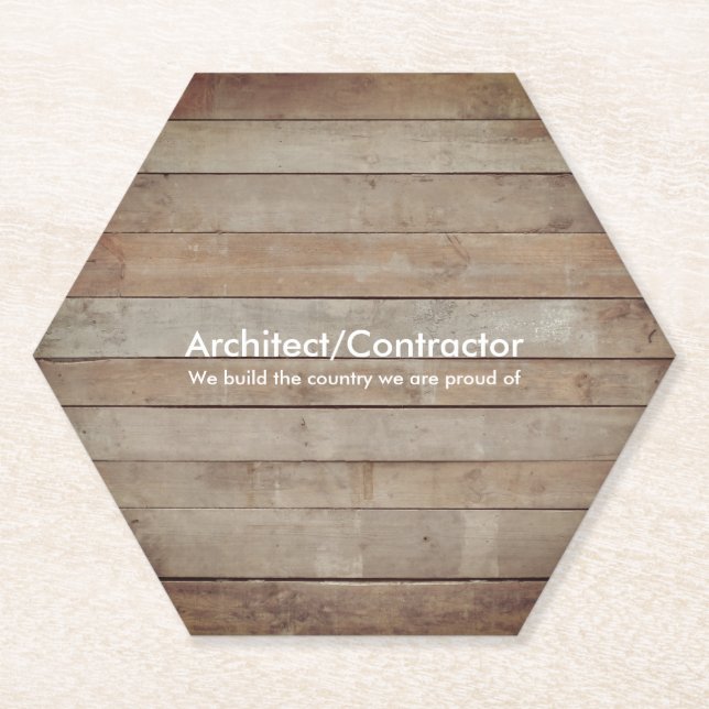 Holzdeckkarte Untersetzer (Vorderseite)