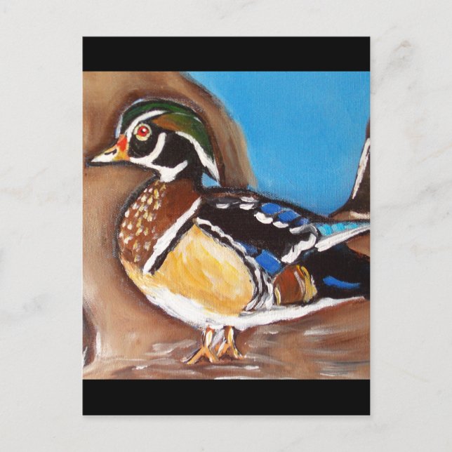 HOLZDUCK POSTKARTE (Vorderseite)