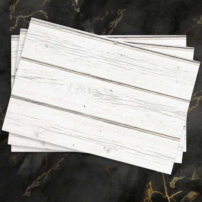 Holzeffekt Weißer rustikaler Holzkornstil Seidenpapier (Tissue paper with a white wooden appearance, ideal for rustic crafts and gift wrapping)