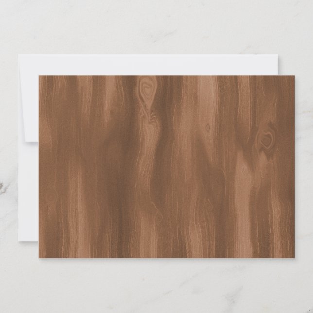 Holzeinladung Einladung (Vorderseite)