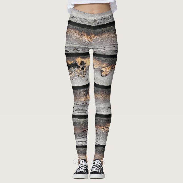 holzelegante Leggings in festlichen Farben (Vorderseite)