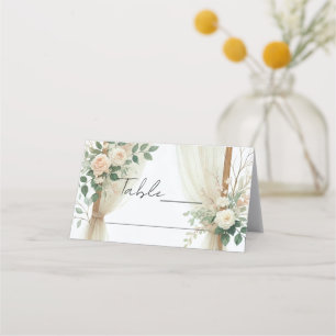 Holzene Blumenbogen Architektur Rosen Rustikale Ho Platzkarte