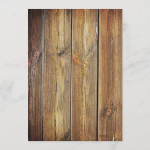 Holzene Leere Einladung