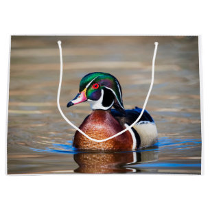 Holzente in einem Teich Große Geschenktüte