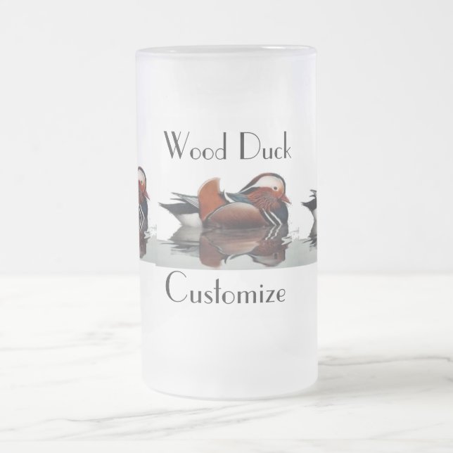 Holzente Thunder_Cove Mattglas Bierglas (Mittel)