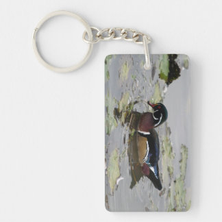 Holzenten-Acrylschlüsselanhänger Schlüsselanhänger