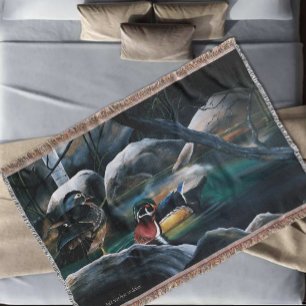 Holzenten Paar Teich Natur Wildtiere Bunt Decke