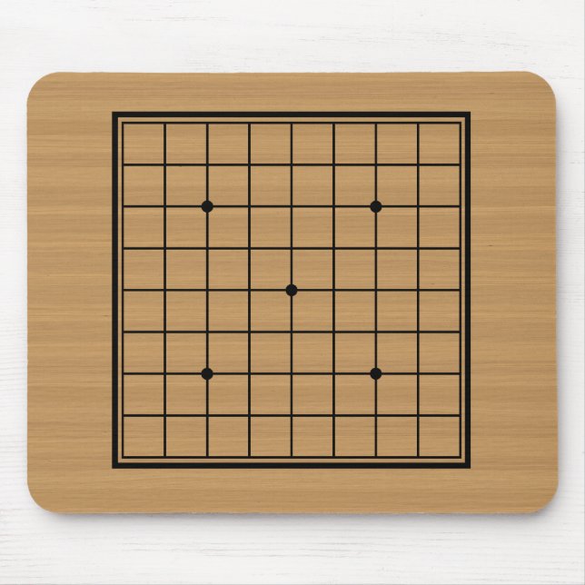 Hölzern gehen das eingefaßte Brett 9x9 Mousepad (Vorne)