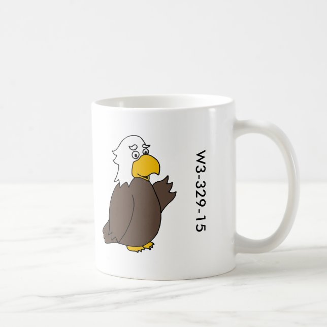 Hölzerne Abzeichen-Adler-Tasse Kaffeetasse (Rechts)