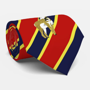 Hölzerne Abzeichen-Antilope Striped Krawatte