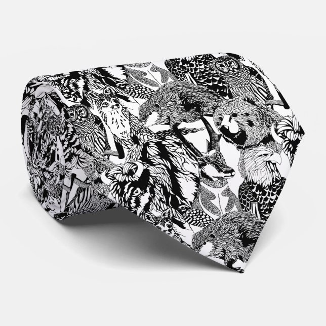 Hölzerne Abzeichen-Lebewesen-Krawatte Krawatte (Gerollt)