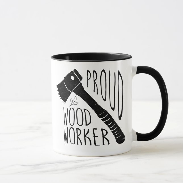 Hölzerne Arbeitskraft-Kaffee-Tasse Tasse (Rechts)