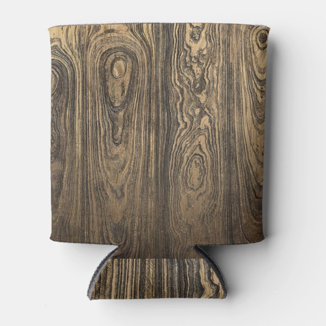 Hölzerne Bretter, natürliche Textur. Dosenkühler (Vorderseite)