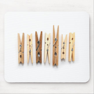 Hölzerne Clothespins Mousepad