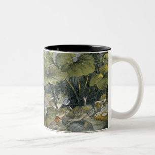 Hölzerne Elfe am Spiel, Illustration von 'in Zweifarbige Tasse