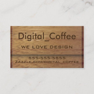 Hölzerne EndVisitenkarte Visitenkarte