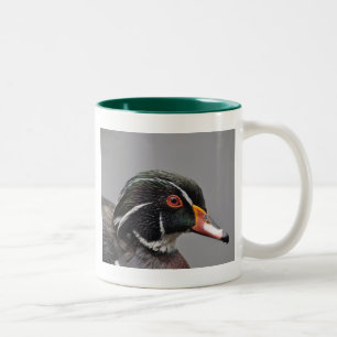 Hölzerne Ente Zwei-Ton Tassen-Grün Zweifarbige Tasse
