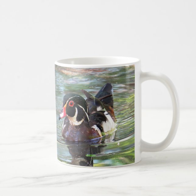 Hölzerne Enten-Kaffee-Tasse Kaffeetasse (Rechts)