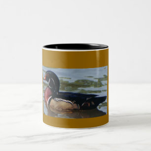 Hölzerne Enten-Kaffeetasse Zweifarbige Tasse