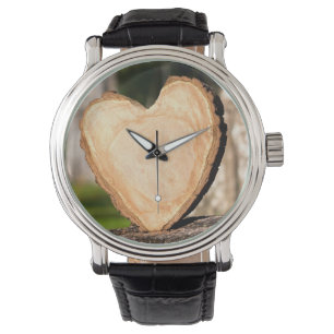 hölzerne Herzüberwachung Armbanduhr