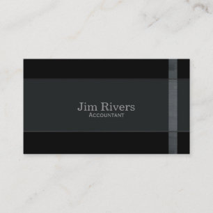 Hölzerne Ordnung auf Schwarzem Visitenkarte