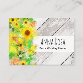 *~* hölzerne rustikale Vintage Visitenkarte