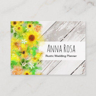 *~* hölzerne rustikale Vintage Visitenkarte