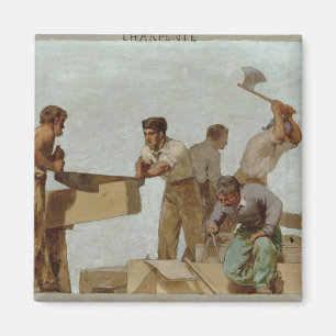 Hölzerne Struktur Magnet