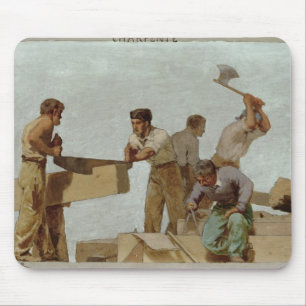 Hölzerne Struktur Mousepad