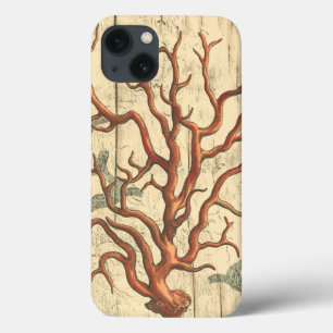 Hölzerne und kleine Koralle Case-Mate iPhone Hülle
