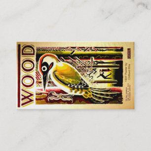 Hölzerne Visitenkarten Visitenkarte