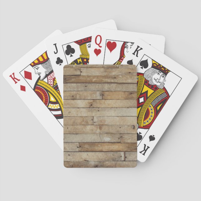 Hölzerner Blick Spielkarten (Rückseite)