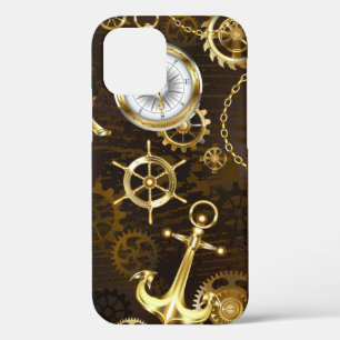 Hölzerner Hintergrund mit mechanischem Seepferd Case-Mate iPhone Hülle